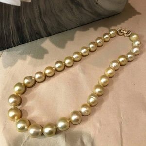South Sea Pearl Golden Necklace